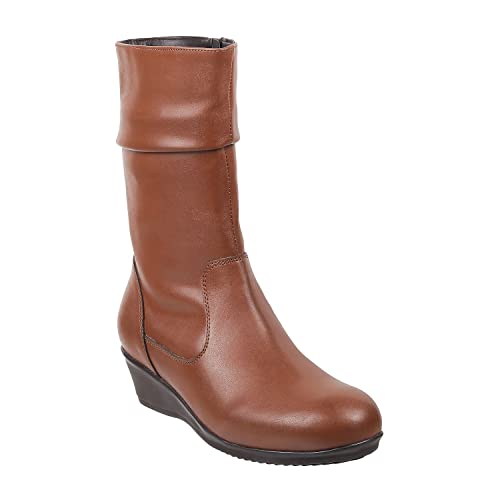 Image of Metro Women's Faux Leather Mid Calf Cool Weather Fashion Boots