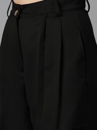 Image of KOTTY Women's High Rise Cotton Blend Relaxed Fit CargoTrousers