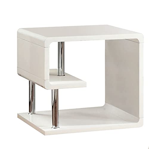 Furniture of AmericaCM4057E Ninove I White High Gloss End/Side/Nesting Tables