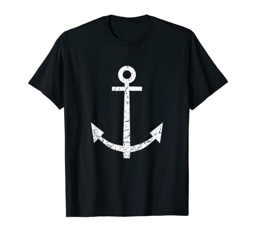Capitán Crucero Anchor Funny Boat Sailing Capitanes apenados Camiseta