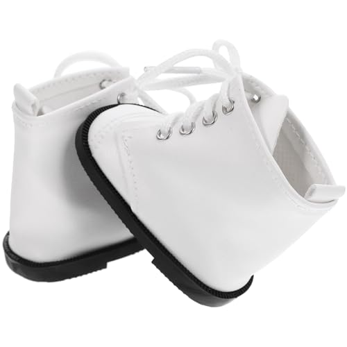 TOYANDONA Zapatos de Muñeca de PU para Niña Botas Miniatura Decorativas para Muñecos de Accesorios y Resistentes para Vestir Muñecas