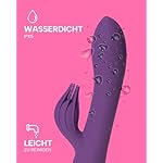 MySecretCase Vibration Sextoys für die Frau – Erotisches Rabbit Sexspielzeug, Frauen Vibrator Sextoy für Paare Sex und Solo Masturbieren, Leise Klitoris G Punkt Stimulator Vibratoren für Sie (Lila) – Bild 4