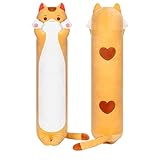 Mewaii Kawaii Peluche Coussin Long 110CM, Oreiller pour Enfant d'animaux Poupée Jouets Ka...
