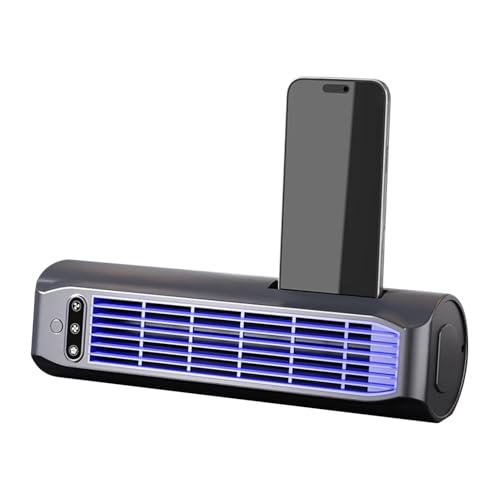 Ventilateur portable vertical et horizontal de bureau à 3 vitesses avec support - 2