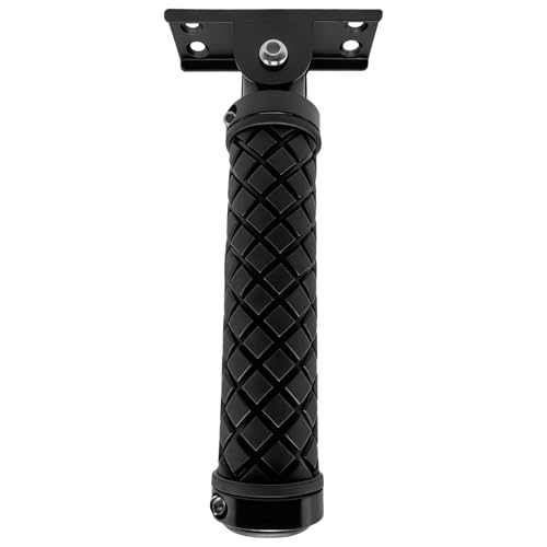 yeeplant Poignée de porte pour personnes âgées, alliage d'aluminium, antidérapant, noir