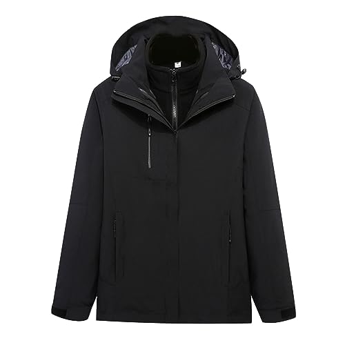 SYDUZAX Veste Softshell Femme Impermeable Veste 3 en 1 pour Femme Jacket À Capuche Outdoor Blouson Manches Longues Chaud Coupe Vent Resistant Hiver Manteau Elegant Activites En Exterieur Randonnée SYDUZAX Veste Softshell Femme Impermeable Veste 3 en 1 pour Femme Jacket À Capuche Outdoor Blouson Manches Longues Chaud Coupe Vent Resistant Hiver Manteau Elegant Activites En Exterieur Randonnée