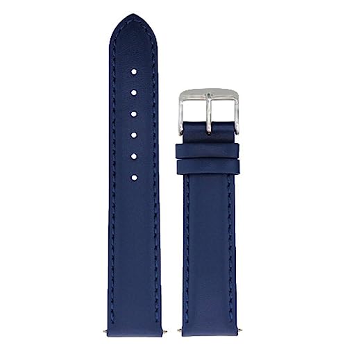 Image of ADAMO 22mm Croco Design Genuine Leather Watch Strap for Men & Boys | Ultra Slim 3mm Thickness Compatible with Tita-n Edge & Similar Watches | Formal & Casual Wear | Silver Buckle | Strap Only