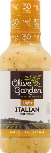 Image of Olive Garden Light Italian Dressing, 16 fl. oz., Made with Italian Spices, Oil and Vinegar, Perfect Chicken Marinade, Sandwich Spread or Salad Dressing (Pack of 2)