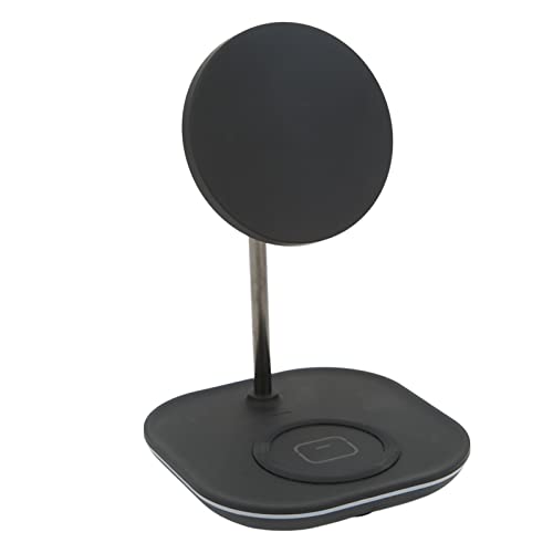 Cargador inalámbrico 2 en 1 dile adiós al desorden de cables con el soporte para móvil y auriculares