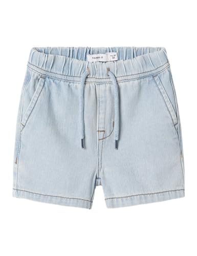 NAME IT Nmmryan Jog DNM L Short pour garçon 3350-Bt H, Bleu Jeans Clair, 92