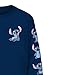 Disney Lilo and Stitch Men's Stitch Attitudes Long Sleeve T-Shirt (X-Large) Navy Blue