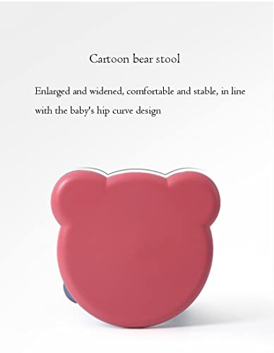 Image of Oncaarnival Children's Stool Plastic Non-Slip Creative Home Small Stool Kindergarten Cute Bear stools