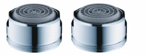 hansgrohe wassersparender Luftsprudler Wasserhahn, mit Durchflussbegrenzer 5 l/min, 2 Stück...