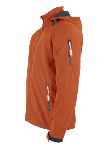 Two Bare Feet Men's Softshell Jacket - 8K Water Resistant, Breathable, Lightweight Work Jacket, Windproof Outdoor Hiking Coat for Rainy and Cold Weather - Image 6