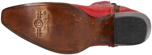 Corral Boots Womens Embroidered Snip Toe Casual Boots Ankle Low Heel 1-2" - Red - Size 10 M | Image 4