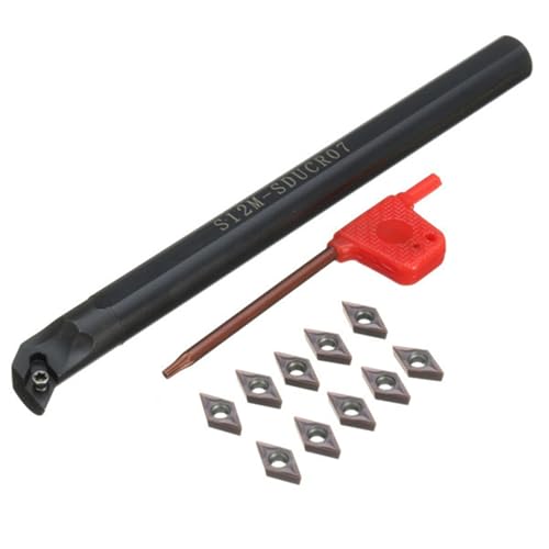 S12M-SDUCR07 portaherramientas para torno CNC con 10 insertos