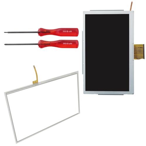 keswick LCD Touch Screen Digitizer Glass LCD Screen Repair Tools Fit for Nintendo Wii U Gamepad (LCD Screen &amp; Touch Screen)