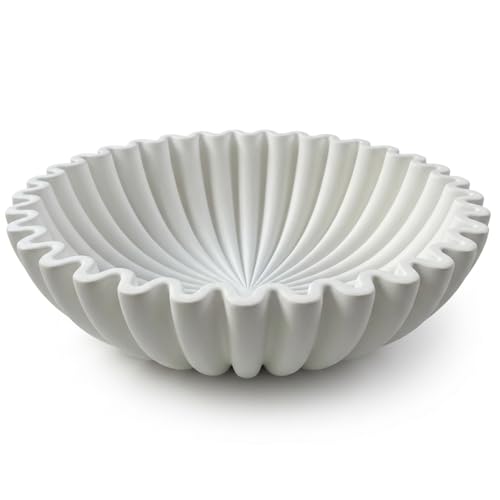 OAKOA Large Decorative Bowl - White Decorative Bowls...