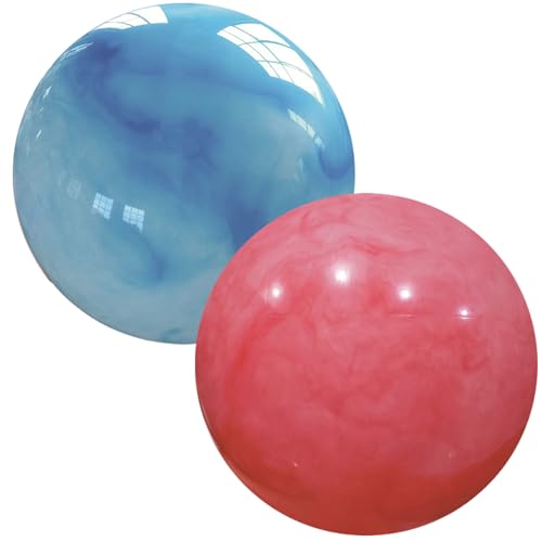 HoveeLuty Lot de 2 Grosses balles rebondissantes, 8, 7 Pouces, en Caoutchouc Gonflable, idéales pour Le Parc, l'arrière-Cour, la Plage, Les fêtes. Grosses...