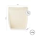 W&P Porter Silicone Reusable Storage Bag, Sandwich (36oz Stand-Up), Cream, Food Storage Container, Microwave and Dishwasher Safe, Easy Cleaning