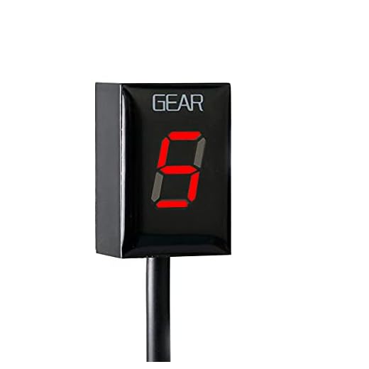 Indicador de Marchas para Kawasaki Moto LED Pantalla impermeable Plug and play (rojo)