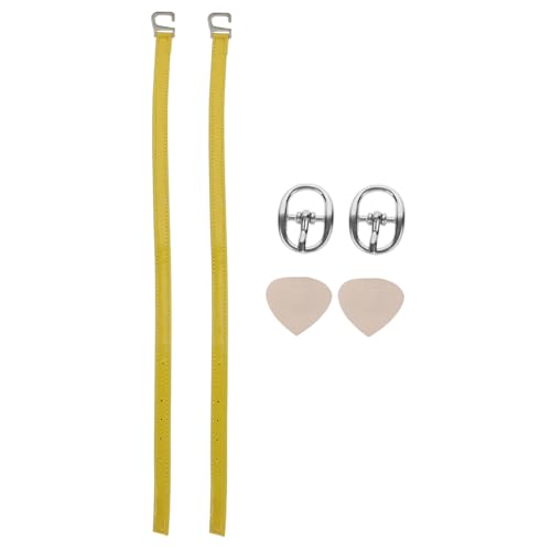 Beavorty 2Pairs Lazy Shoe Strings for High Heels Sturdy High Heel Accessory for Women and Durable Yellow Shoelaces for and Comfort