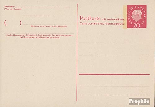 Carte postale RFA 1959 Heuss II philatélie collection document entier postal p46ii