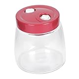 OUNONA Tarro de Vidrio Sellado con Válvula de Escape Frasco Hermético para Encurtidos Fermentación y Almacenamiento de Alimentos Secos y Húmedos Cocina Doméstica