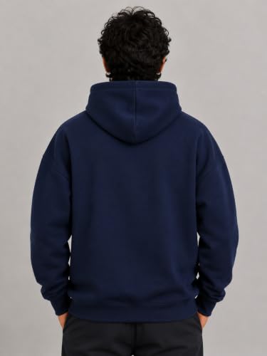 Image of Half Zipper Solid Hoodie for Men | Sweatshirt for Men