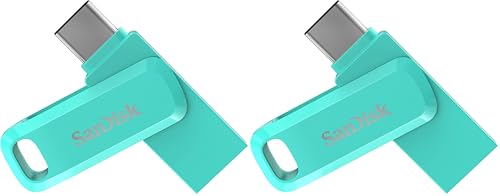 Image of SanDisk Flash Drive, 128GB, USB Type-C | 2-Pack | Ultra Dual Drive Go | SDDDC3-128G-G46G