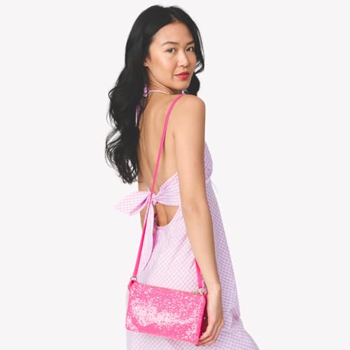 JEN & CO. Riley Sequin Small Crossbody Bags Wristlet Wallets Clutch Purses Shoulder Handbag for Women2