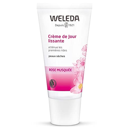 WELEDA - Crème de Jour lissante Rose - Préserve la jeunesse de la peau - Réduit les premières rides - Natrue* - 30 ml