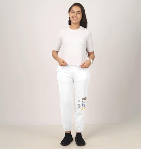 Image of SHODOX Girls Cotton Blend Printed Regular fit Track Pants (Pack of 3)