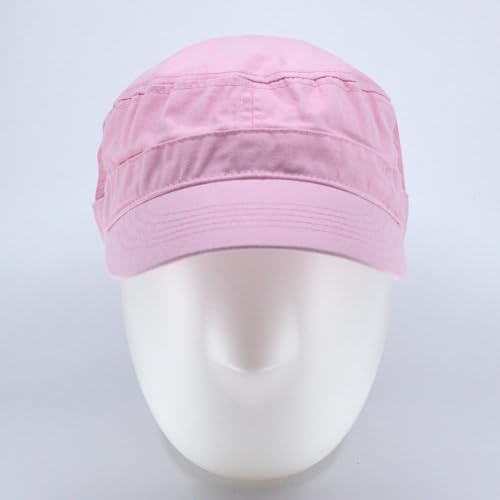 Image of The Vintage Year Heavy Stitching Washed Cotton Cadet Hat - Durable Military Baseball Cap for Men & Women, Outdoor Casual Wear
