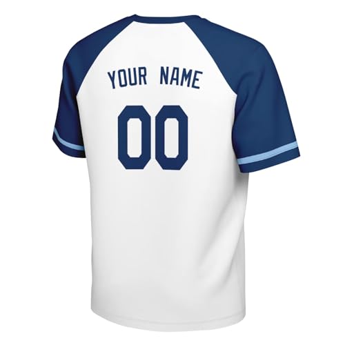 Image of ANTKING T-Shirt Custom Name Number Crewneck Short Sleeve for Men Youth Gifts