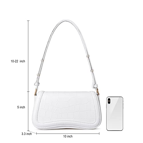 CLUCI Small Shoulder Bags,Purses for Women Vegan Leather Crossbody Handbag Clutch Hobo Purse3