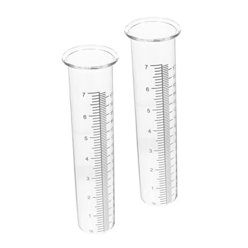 GANAZONO Rain Gauge for Deck 7 Rain Gauge Tube Replacement Plastic for Garden Yard