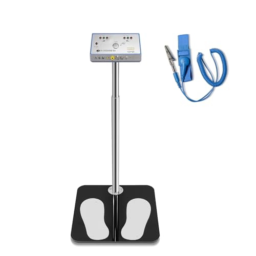 Image of HNZXIB SL-031 ESD Tester Compatible with Anti Static Wrist Strap & Footwear, 3-Color Indicator Alarm Tool, Human Body Comprehensive Static Tester for Electronics Workshop ESD Check