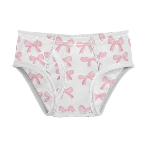 Wusikd Cute Pink Bows Boys' Underwear Cotton Heart Boys Briefs Soft Toddler Underwear 2T