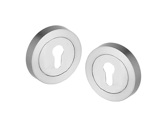 Golden Grace Key Hole on Rose Escucheon for Normal 3 Lever 5 Lever Lock Keys Polished Chrome Finish