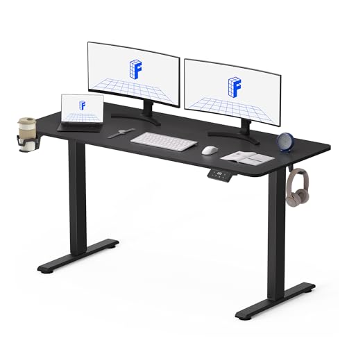 Flexispot Escritorio Elevable Con Tablero 140x60 Mesa Elevable Eléctrico Standing Desk, Mesa De Elevable Escritorio Regulable Altura Con 4 Control Con Memoria Gancho Portabotellas Negro Flexispot Escritorio Elevable Con Tablero 140x60 Mesa Elevable Eléctrico Standing Desk, Mesa De Elevable Escritorio Regulable Altura Con 4 Control Con Memoria Gancho Portabotellas Negro