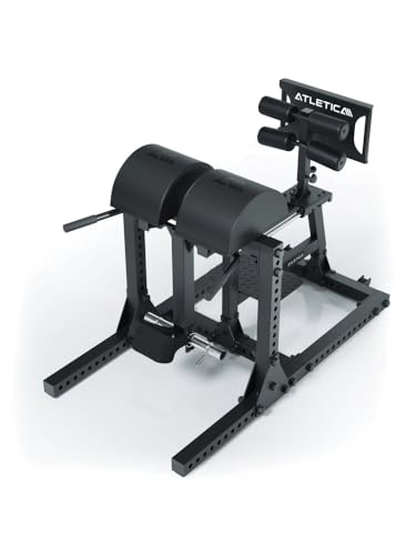 ATLETICA GHD Reverse Combo Platzsparendes 2-in-1 Gerät | Glute Ham Developer und Reverse Hyperextension | Kräftigung der rückseitigen Muskelkette