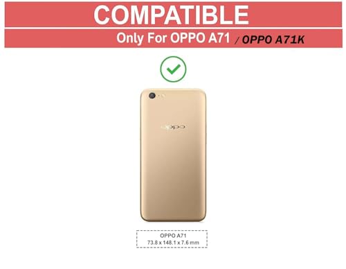 Image of COVERBLACK Rubber Silicone Back Cover for Oppo A71 - Transparent