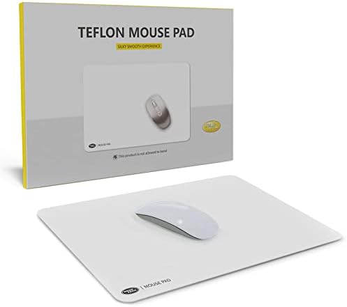 WengTech Telfon Mouse Pad with Non-Slip,Portable,Ultra Thin,Stain Resistant,Easy to Clean and Pinpoint Accurancy Design for Computer, Laptop, Office, Home and Travel(White, 11.2 x 7.7 x 0.03 inches)