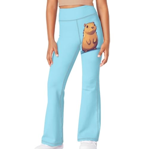 Kids Long Yoga Pants Casual High Waisted Flared Leggings Lightweight Skinny Bootcut Sweatpants for Girls 5-14Y3