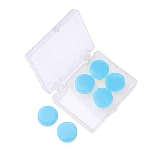 Ohrstöpsel zur Geräuschreduzierung – 6 Stück formbare Silikon-Wasserstöpsel, wiederverwendbare Schlaf-Gehörschützer, flexible...