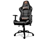 Cougar Armor One Gaming Chair with Reclining and Height Adjustment (Black)