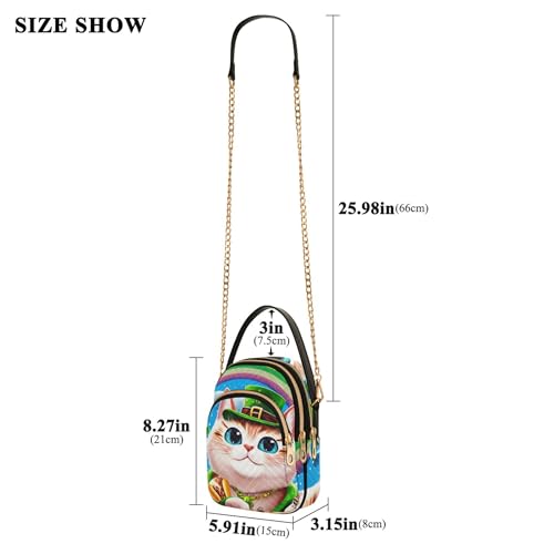 Women over Shoulder Purse Fun Chain Strap Wallet Phone Purse Quilted Ladies Crossbody Satchel Bag St3