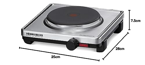 ROMMELSBACHER Automatik Einzelkochplatte AK 1599/E - Gehäuse aus Edelstahl, Gussheizplatte 145 mm - 1500 Watt – Bild 5