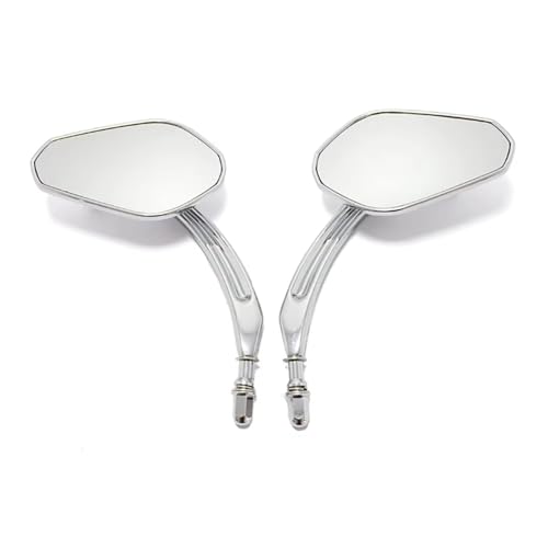 Rétroviseurs Moto Anti Vibrations Argent pour Sécuriser la Conduite sur Sportster 1200 et Softail